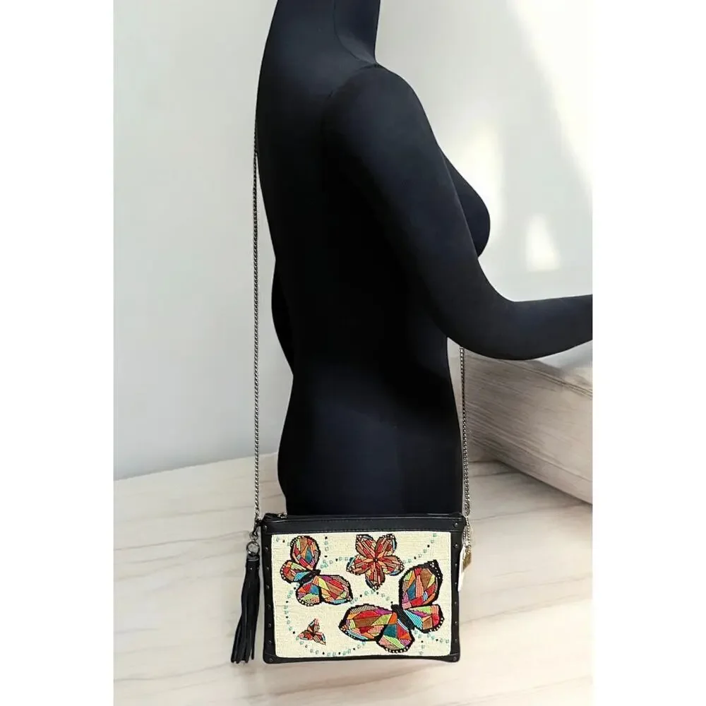NWT Mary Frances Bag #S001-952 “Flutter” Beaded Bag